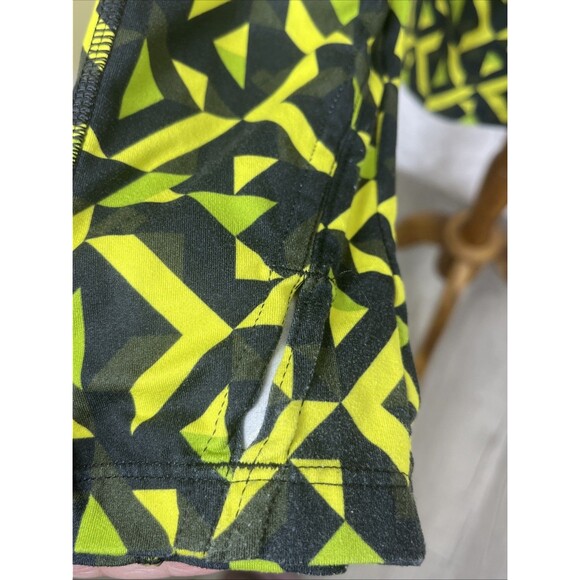 Obermeyer Women's Activewear Top 1/4 Zip Black Yellow Green Size Large - Picture 3 of 8